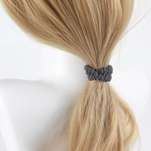 12pcs No Damage Hair Ties for Women - Soft Elastic Scrunchies
