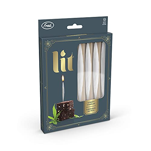 Lit Party Candles - Set of 8 Fun & Unique Birthday Candles