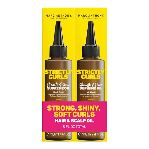 Marc Anthony Strictly Curls Strength & Shine Scalp Hair Oil - 4 fl oz (2 Pack)