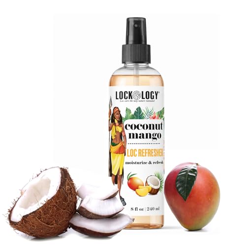 Lockology Coconut Mango Loc Moisturizer Spray for Dreadlocks & Starter Locs