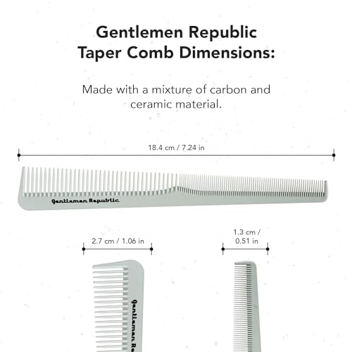 Gentlemen Republic Taper Comb for Precision Men's Haircuts