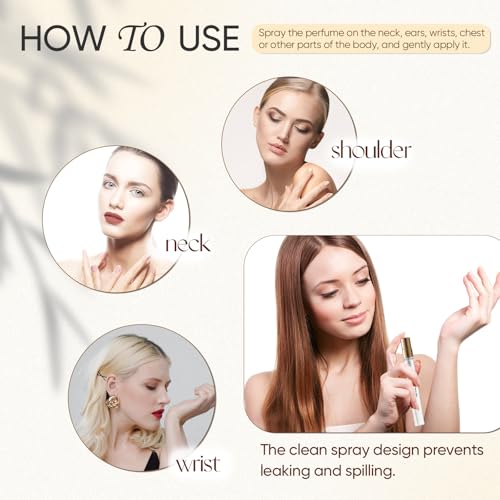 PUREU Ambery Vanilla Perfume Body Oil for Women & Men, 12mL Travel Size