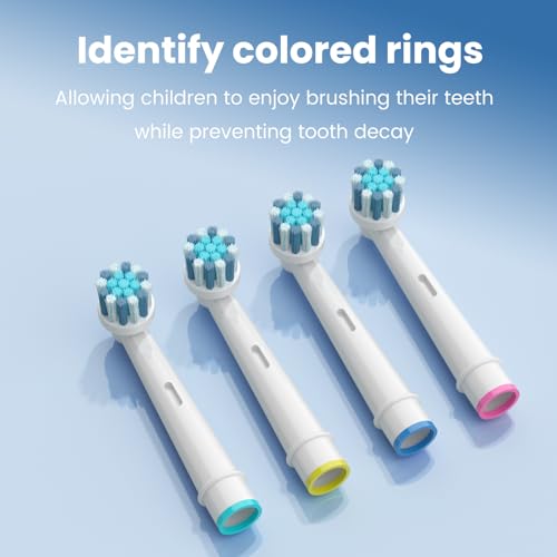 8 Pcs Kids Electric Toothbrush Replacement Heads Ultra Soft Bristles Compatible with Oral B