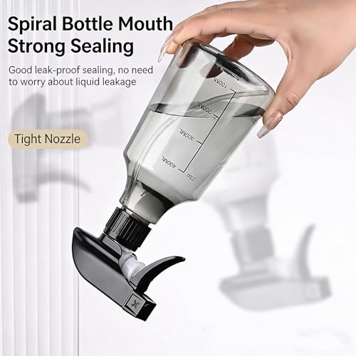500ml Fine Mist Spray Bottles - Leakproof Refillable Set (2-Pack)