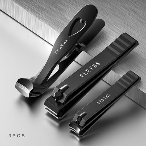 FERYES 3PCS Nail Clippers Set – Ergonomic Tools for Easy Nail Care