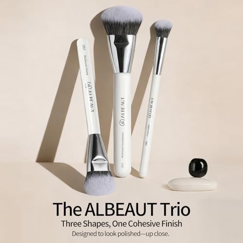 ALBEAUT Face Makeup Brush Set 189201202 - Foundation, Concealer, Blush Tools