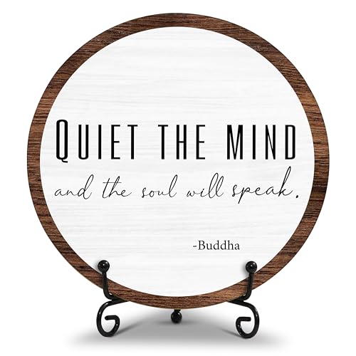 Inspirational Wooden Sign for Yoga & Meditation Room Decor