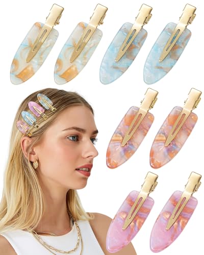 Mesovor 8 Pack No Crease Hair Clips for Women, Non-Slip & Durable