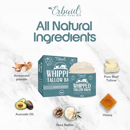 Beef Tallow Balm - Natural Grass-Fed Whipped Moisturizer for Eczema & Dry Skin