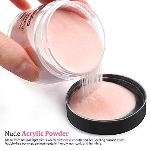 Molisaka Nude Acrylic Powder for French Nail Art - 1.58oz