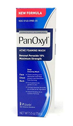 Maximum Strength PanOxyl Acne Foaming Wash with 10% Benzoyl Peroxide