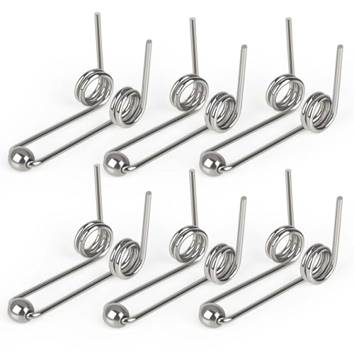 6 Pcs Stainless Steel Curling Iron Replacement Springs 30mm