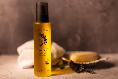 Nord-Ouest USDA Organic Jojoba Oil - 4 oz Cold-Pressed Skin & Hair Care