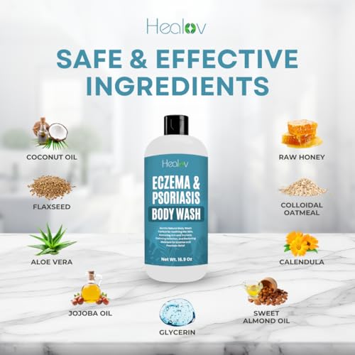 Natural Eczema Body Wash for Dry Sensitive Skin Relief