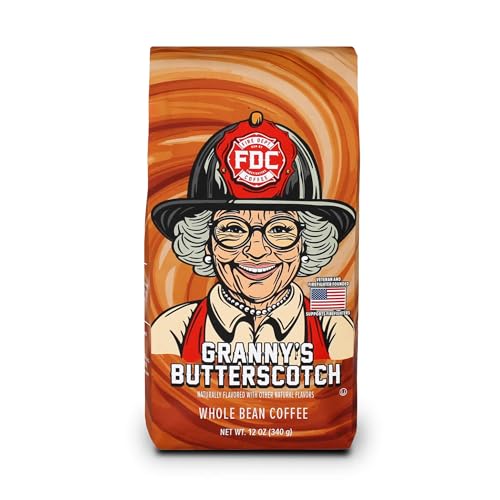 Granny's Butterscotch Whole Bean Coffee - 12 oz | Fire Department Coffee