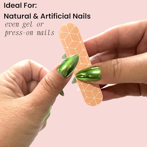 Set of 18 Dual-Sided Nail Files - Heavy & Medium Grit, TSA Approved