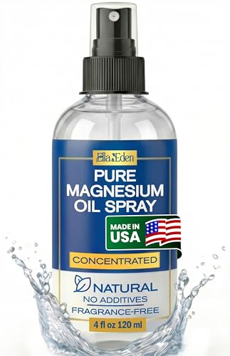 Ella & Eden Magnesium Oil for Feet 4 Oz – Sleep, Muscle & Leg Cramp Relief Spray