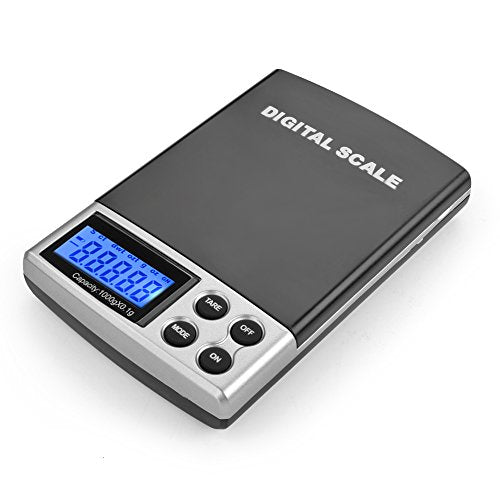 Flexzion Digital Pocket Scale 1000g x 0.1g - Accurate Jewelry & Food Scale