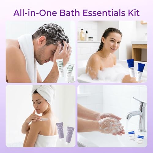 10-Piece Travel Size Toiletry Kit - Shampoo, Conditioner, Wash & Soap Set