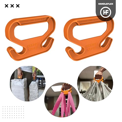 Ergonomic Shopping Bag Handle - Comfort Grip for Daily Use (2 Pack, Blue)