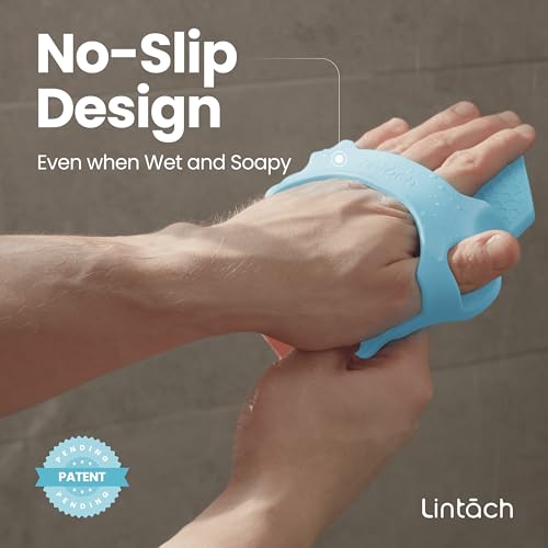 LINTACH Silicone Body Scrubber - Hygienic Exfoliating Shower Loofah