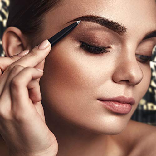 By MILLY Precision Tweezers Set - Slanted & Pointed Tips, Black