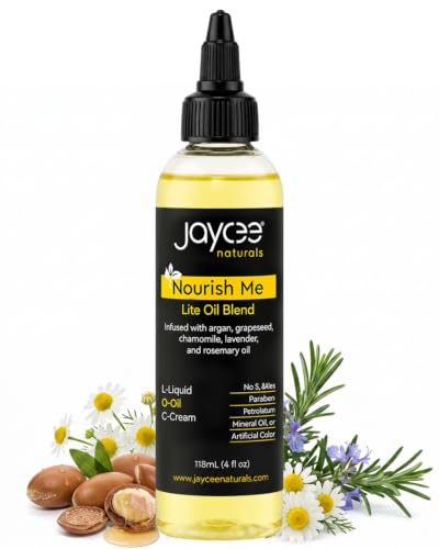 Jaycee Naturals Nourish Me Hair Oil with Argan & Rosemary, 4 oz