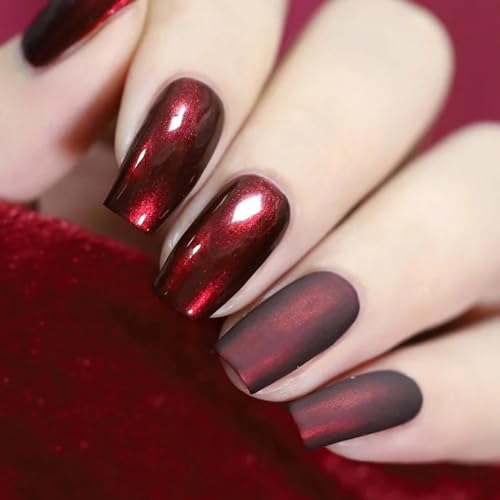 Major Dijit Pearl Wine Red Quick Dry Nail Polish 12ml - Non-Toxic