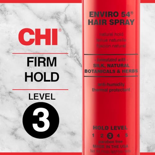 CHI Enviro 54 Natural Hold Hairspray - Lightweight & Flexible Finish, 2.6 Oz