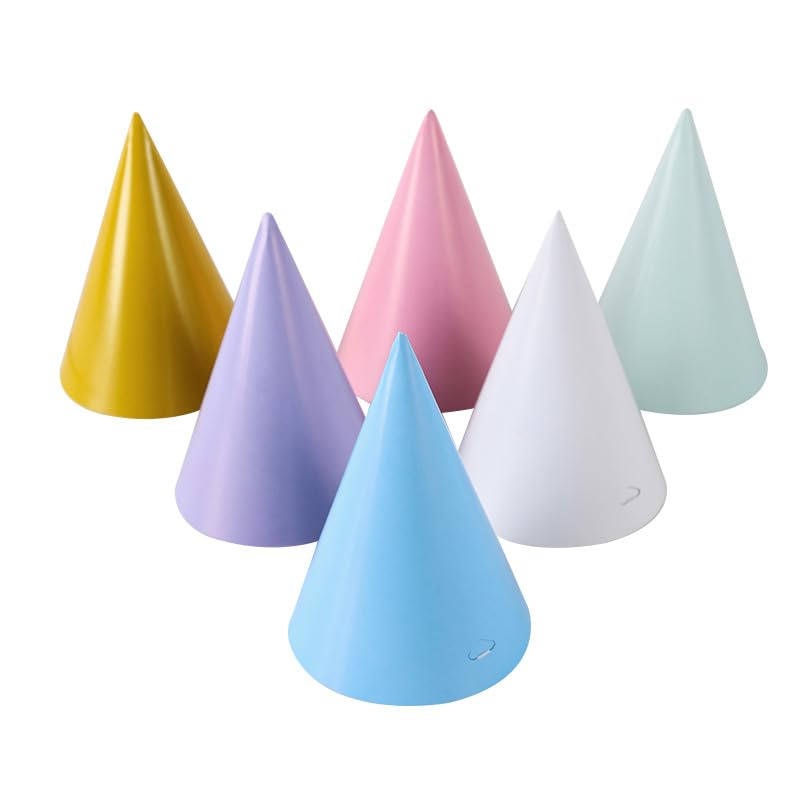 36PCS Adjustable Pastel Party Hats for Adults - Cute Birthday Decorations