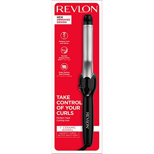 Revlon Perfect Heat 1" Triple Ceramic Curling Iron - Silver & Black