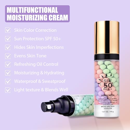 Gravel Dew 2-Pack 3-in-1 SPF 50 Face Primer with Sunscreen & Color Correction