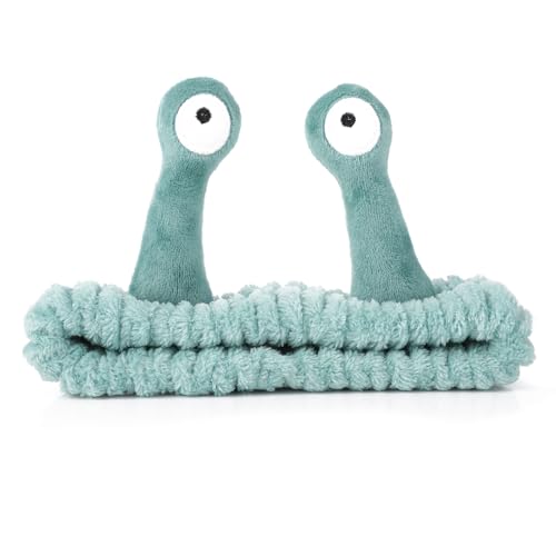 WLLHYF Snail Cartoon Spa Headband - Soft Microfiber Fleece for Face Washing