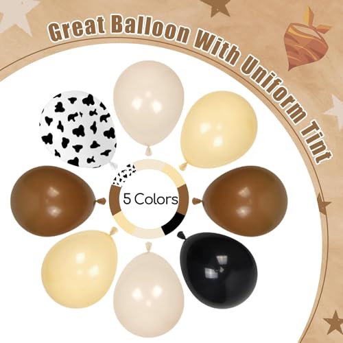 Western Cowboy Balloon Arch Kit - 36pcs Balloons for Baby Showers & Parties