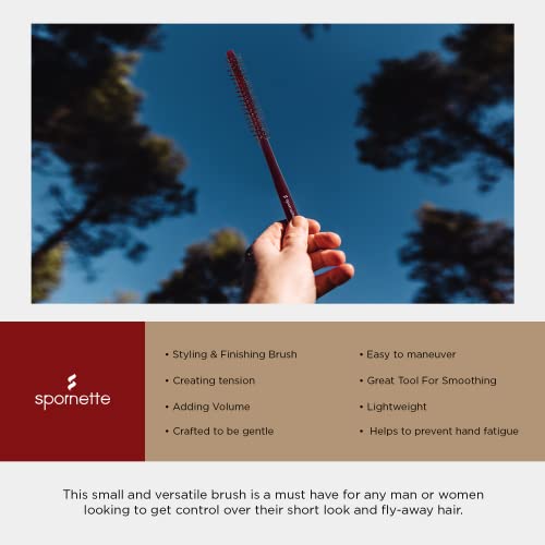 Spornette Mini Styler Round Brush - 0.75 Inch for Short Hair