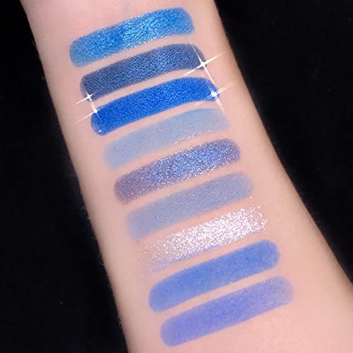 URQT 9-Color Blue Ocean Eyeshadow Palette - Pigmented Matte & Shimmer