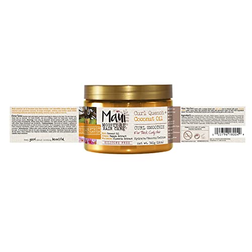 Maui Moisture Hydrating Curl Smoothie for Tight Curls - 12 oz Pack of 2