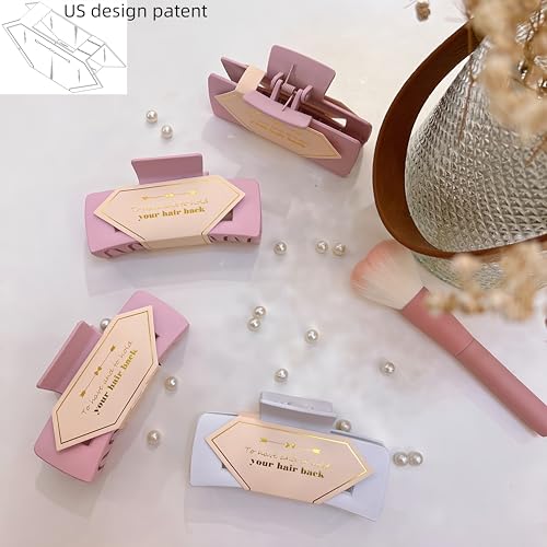 Bridesmaid Proposal Gift Set: 8pcs Hair Claw Clips & 8pcs Scrunchies