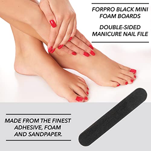 ForPro Mini Foam Board Nail File - Double-Sided, 50-Count