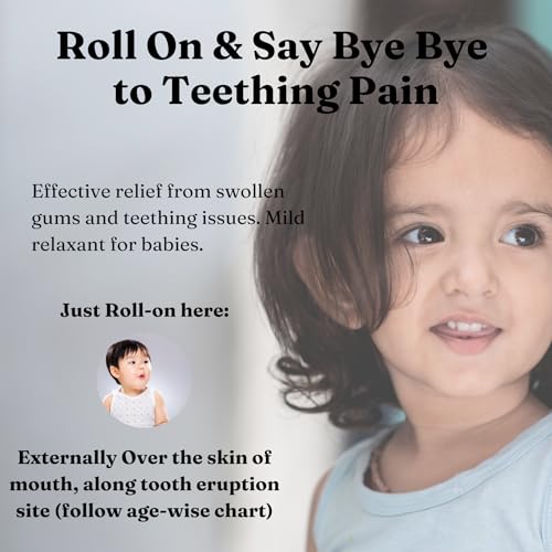 Greenatva Natural Baby Teething Relief Roller – Chamomile & Lavender Oil