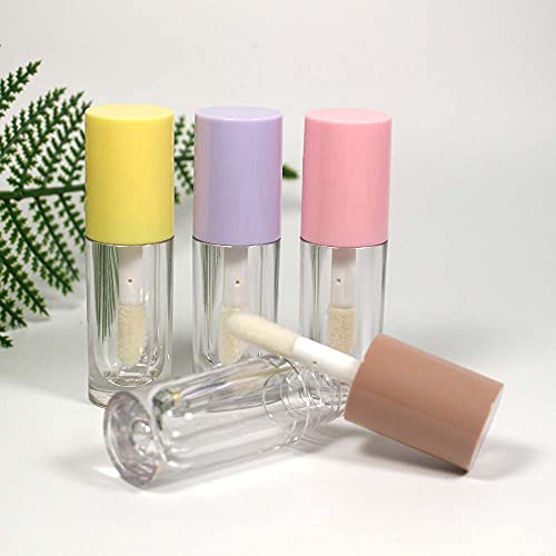 COSIDEA 14pcs 6ml Pink Round Lip Gloss Tubes for DIY