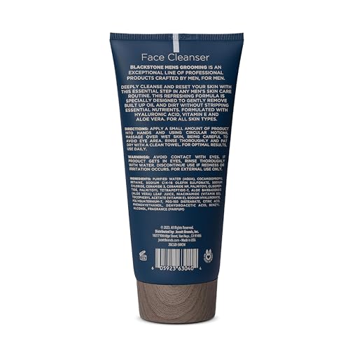 Blackstone Men's Daily Face Cleanser with Hyaluronic Acid - 6oz