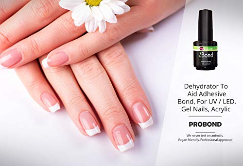 Cacee Acid Free Nail Primer & Pro Bond Nail Prep 0.5 oz - Low Odor, UV/LED Compatible, For Gel & Acrylic Nails, Variation: Acid Free + Probond