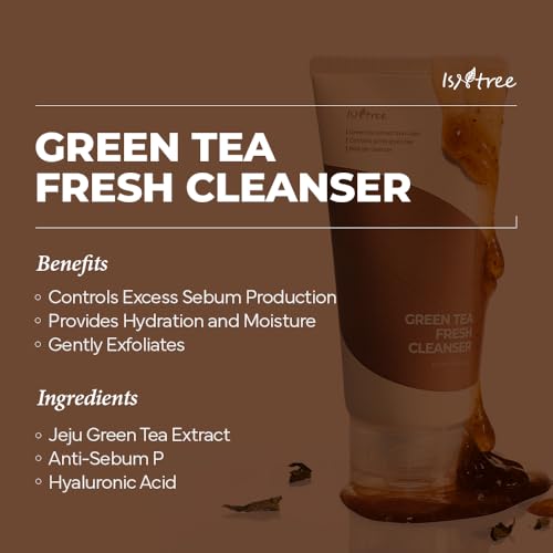 IsNtree Green Tea Fresh Cleanser 120ml - Refreshing Gel Cleanser