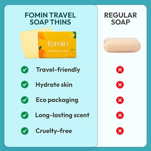FOMIN Portable Paper Soap Sheets - Eco-Friendly Travel Hand Soap