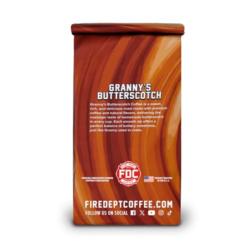 Granny's Butterscotch Whole Bean Coffee - 12 oz | Fire Department Coffee