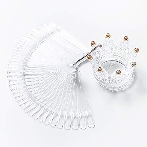 100 Clear Nail Art Swatch Sticks for Display & Practice - TTSAM