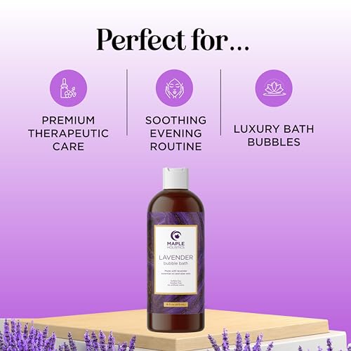 Lavender Bubble Bath for Women - Moisturizing Foaming Bath (16 Fl Oz)