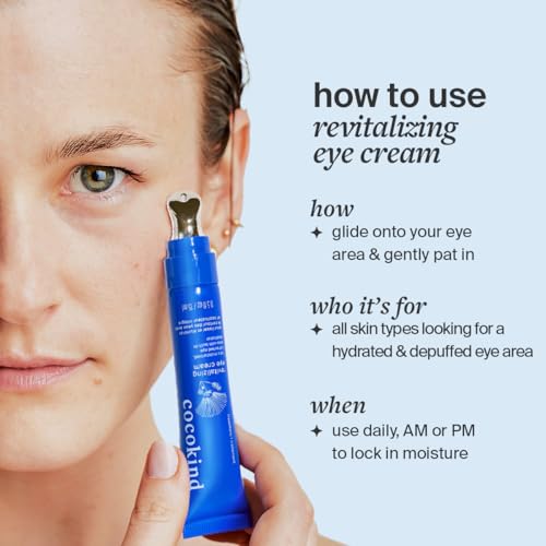 Cocokind Revitalizing Eye Cream with Cooling Metal Applicator, 0.5 fl oz