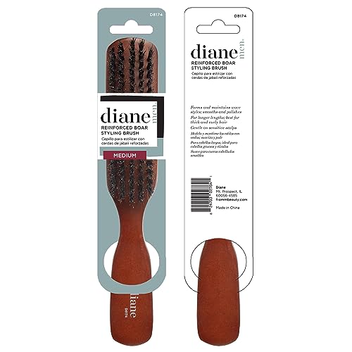 Diane Reinforced Boar Bristle Brush for Thick Curly Hair